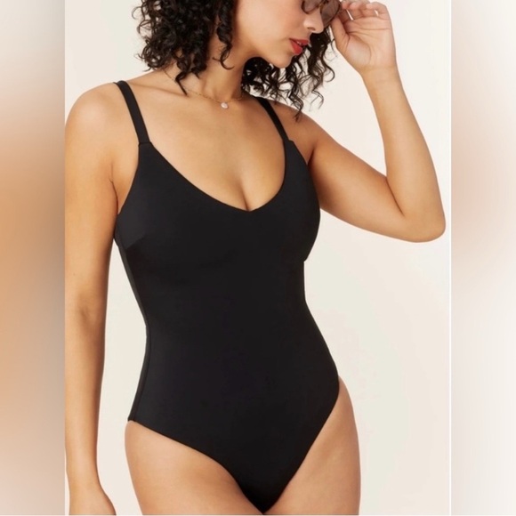 Andie Other - Mindy x Andie The Marco One Piece Swimsuit Women’s Size Medium Tall NWT Black